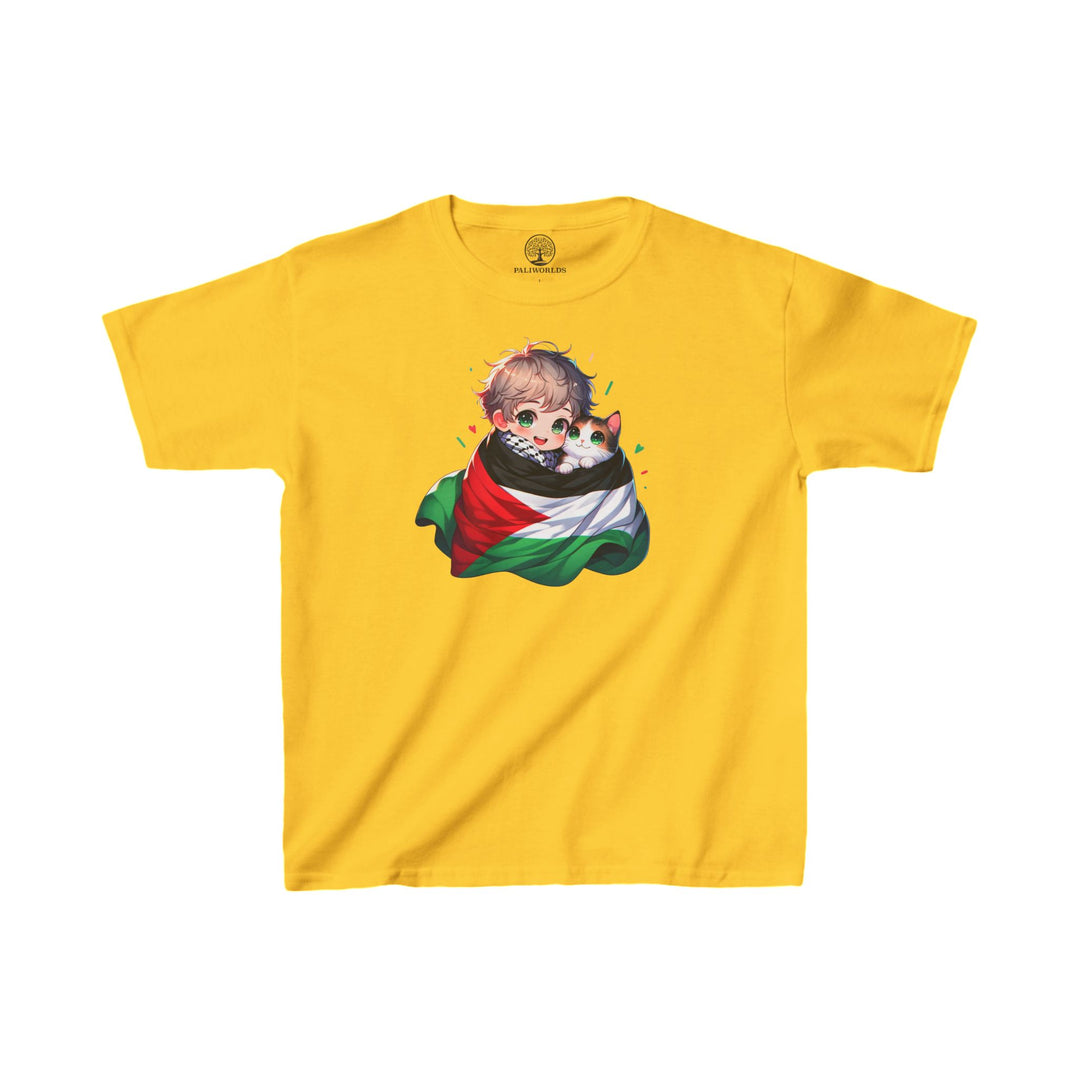 A Palestinian Cat Kids Tee