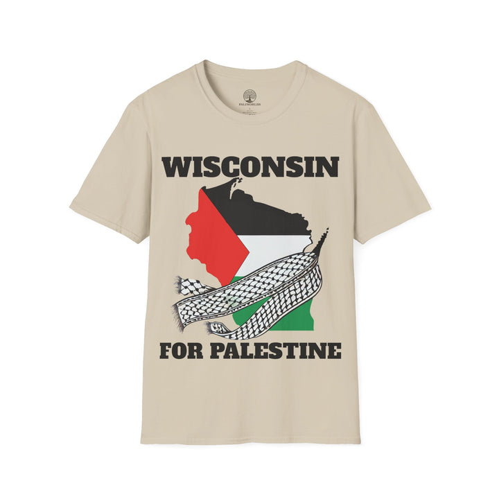 Camiseta unisex de algodón WISCONSIN For Palestine 