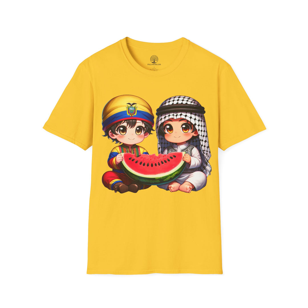 Camiseta de Ecuador y Palestina