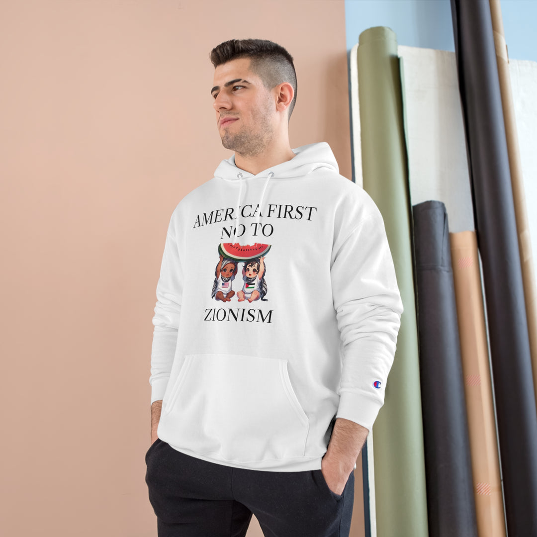 America First and Palestine Champion Unisex Hoodie