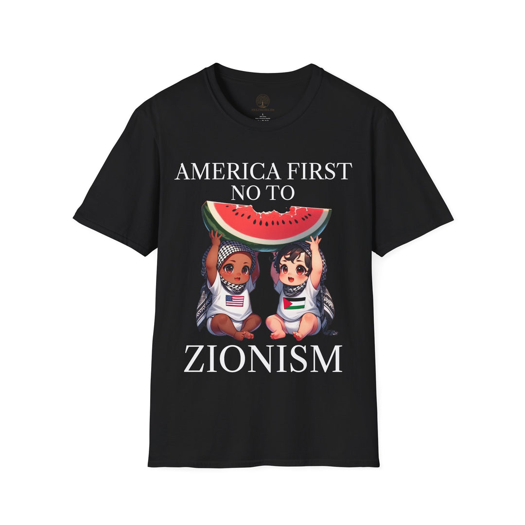 America First and Palestine Tshirt