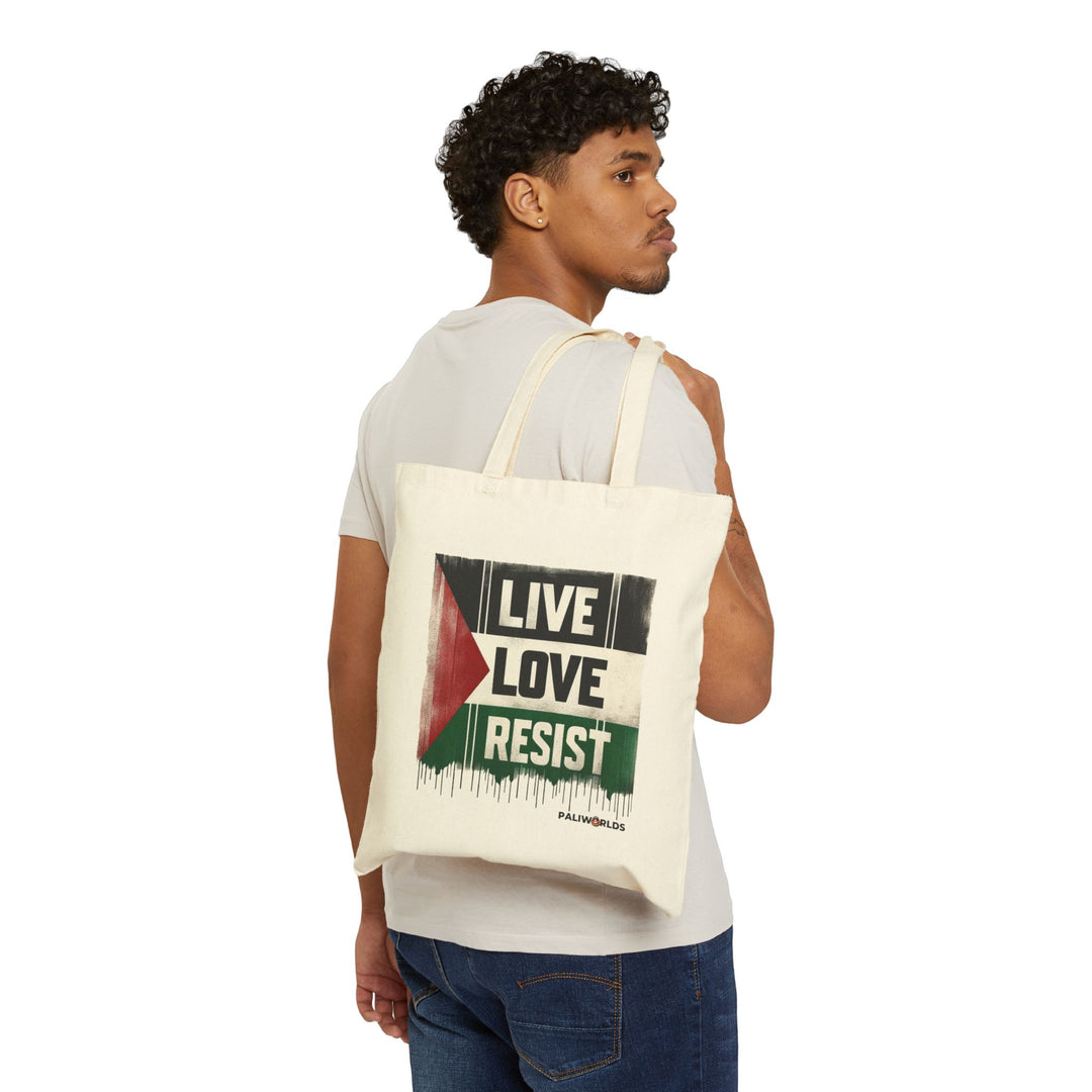 Live Love Resist Palestine Cotton Tote Bag